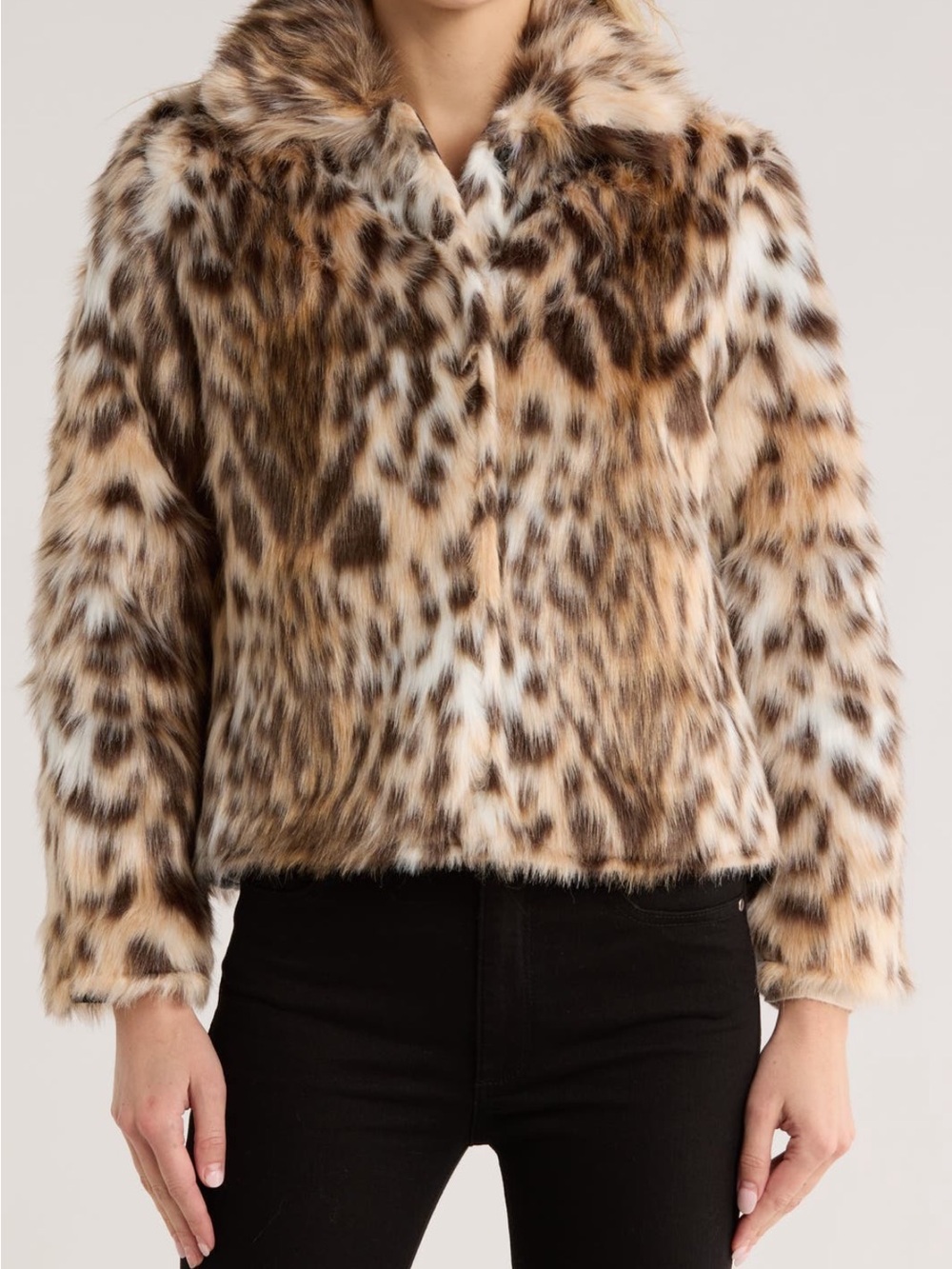 NWT Jason Wu Leopard-Print faux fur &faux leather jacket - Picture 6 of 13